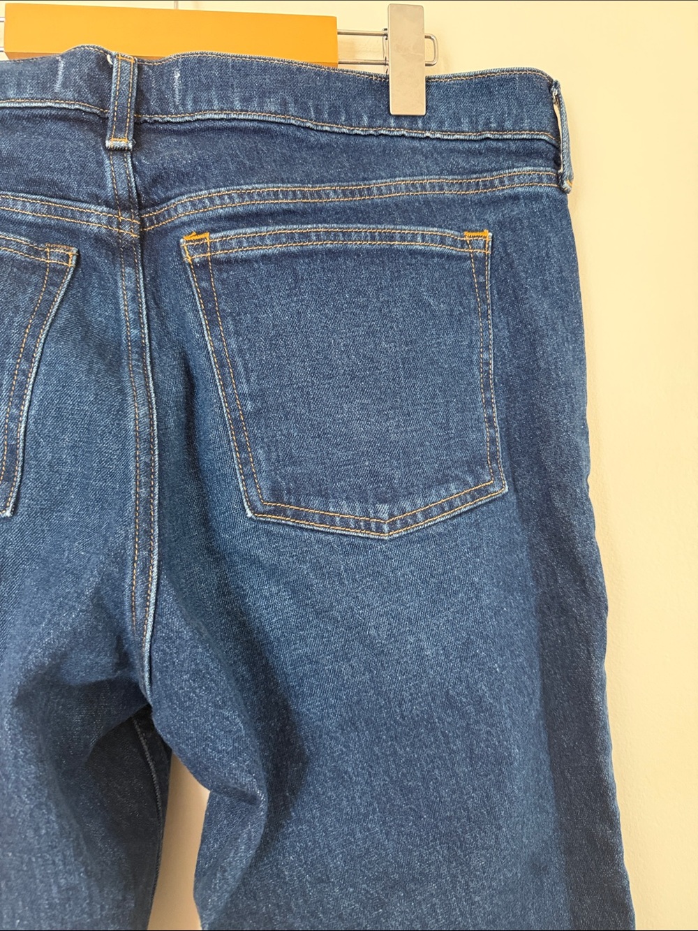🆕 NWT Abercrombie & Fitch 90s Straight Mid Rise Deep Indigo Straight-Leg Jeans - Picture 12 of 12